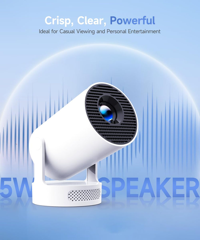 Magcubic Projector 4K with WiFi and Bluetooth, Mini Portable Projecteur with Auto Keystone, Outdoor Movie for Bedroom,200 ANSI,180 Degree Rotation,Built-in Apps (Manual Focus & HY300PRO+) 🍁 All In One Marketplace Canada