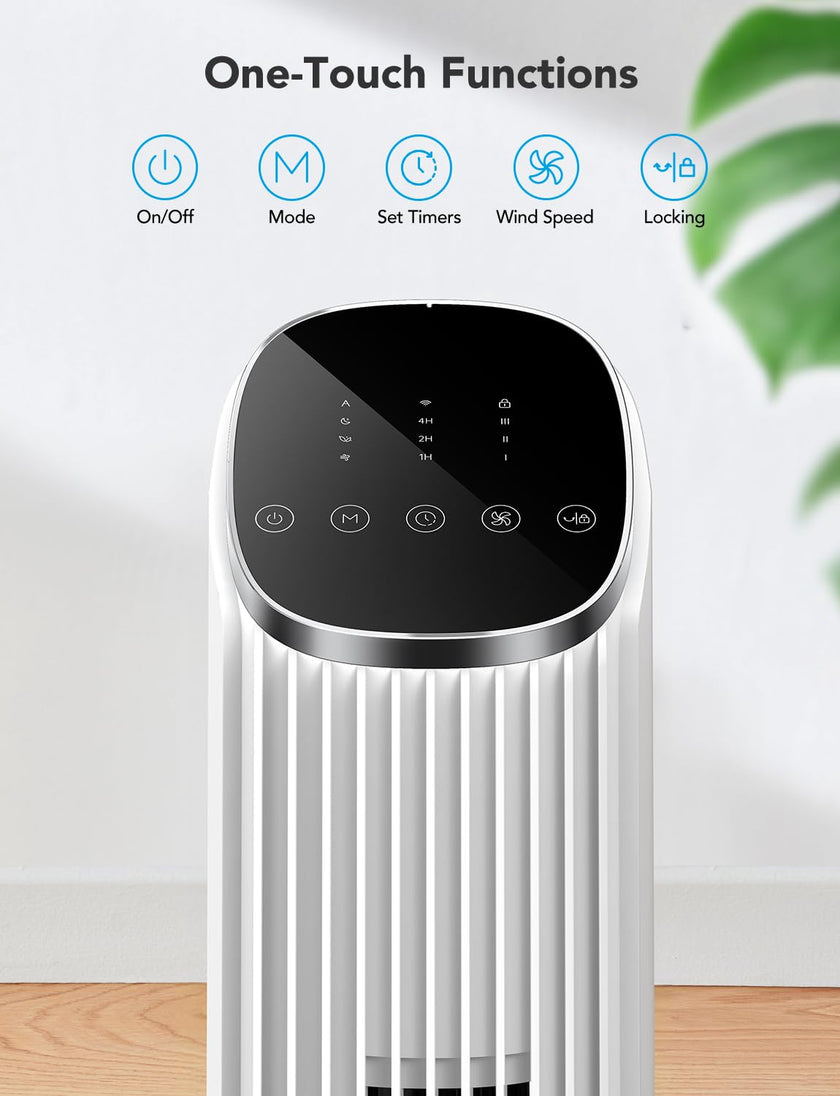 GoveeLife White Tower Fan for Bedroom, 36