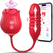 Neworld Sex Toys Rose Vibrator with 9 Sucking & Thrusting Dildo Vibrators 🍁 All In One Marketplace Canada