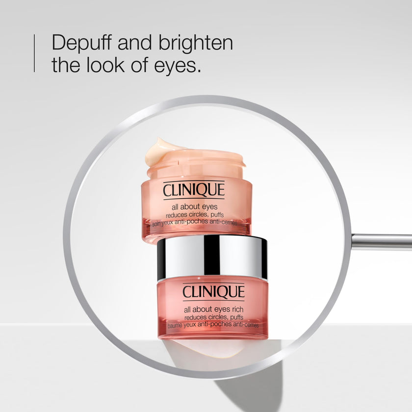 Clinique All About Eyes Rich Eye Cream For Dark Circles With Hyaluronic Acid | Hydrating, Brightening + Depuffing, 30ml 🍁 All In One Marketplace Canada