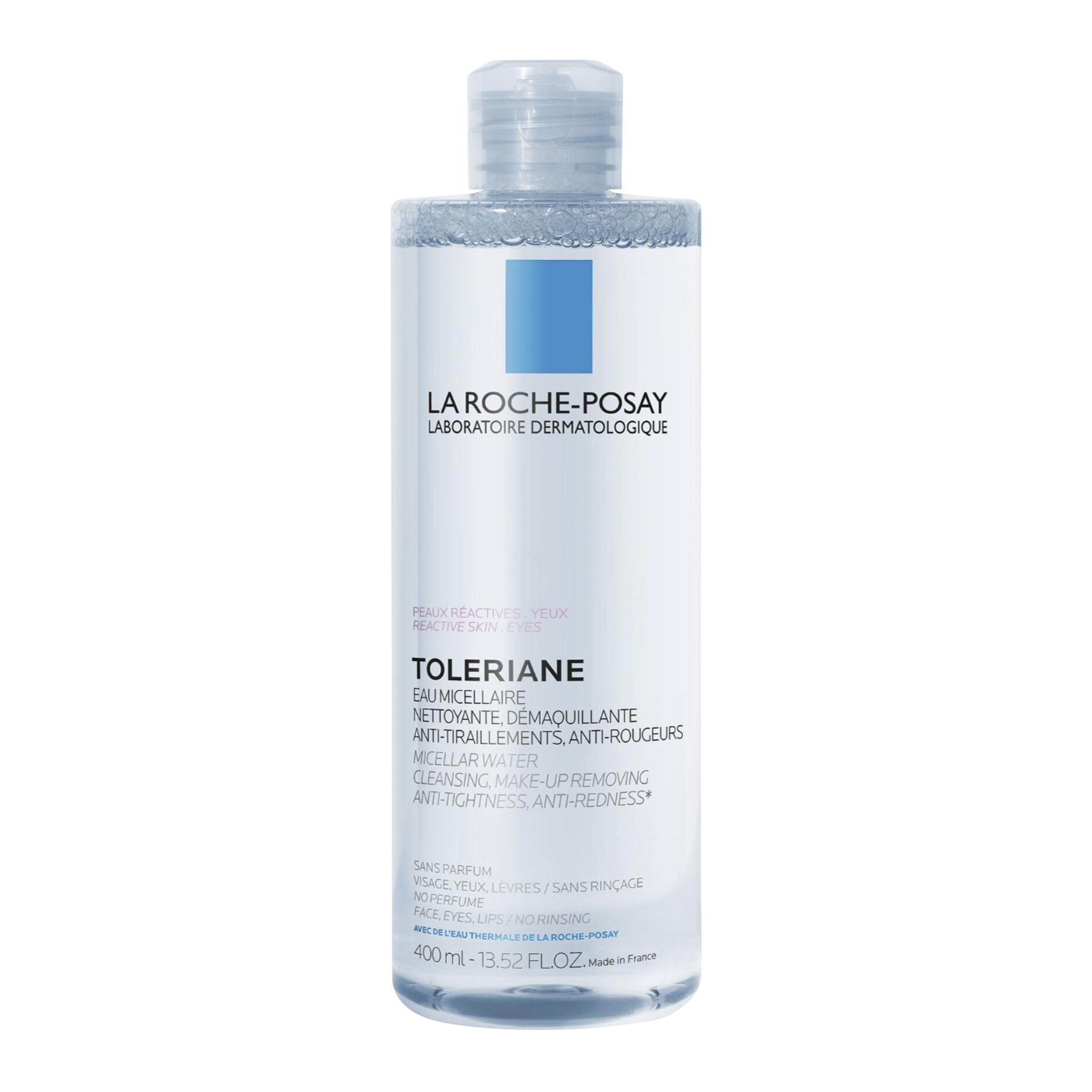 La Roche Posay Toleriane Micellar Water for Reactive Skin, Gently Cleanses & Removes Makeup, Formulated with Glycerin for Hydration, Fragrance-Free & Alcohol-Free, Recommended by Dermatologists, 400ml 🍁 All In One Marketplace Canada