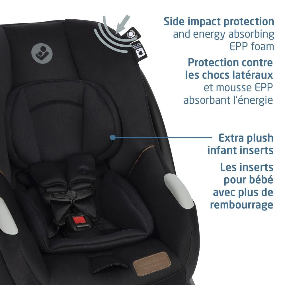 Maxi-Cosi Mico Luxe+ Infant Car Seat, Lightweight, Easy Install with MaxiLock™ Technology, Washable Seat Cover, ClimaFlow™ Ventilation, Side Impact Protection, EcoCare Fabrics 🍁 All In One Marketplace Canada