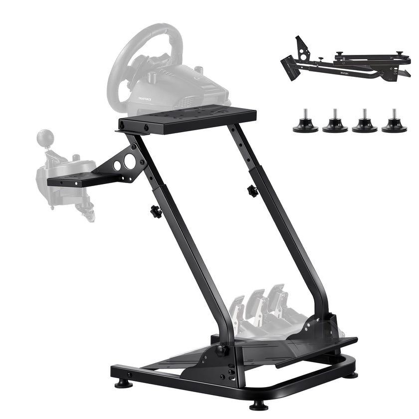 VEVOR Racing Wheel Stand, Adjustable & Foldable Simulator Stand for Logitech G29 G27 G920 G923, Thrustmaster T300RS T300GT T248 TS-PC TSXW Gaming Cockpit,Pedals Simulator NOT Included 🍁 All In One Marketplace Canada
