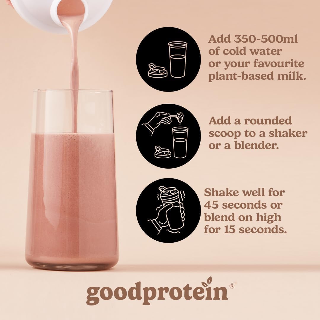 Good Protein Vegan Plant-based Protein Powder 100% Natural, Non-GMO, Dairy-free, Gluten-free, Soy-free, No Added Sugar and Nothing Artificial. Chai Latte All-in-One Shake 440 grams 🍁 All In One Marketplace Canada