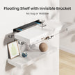 AMADA HOMEFURNISHING Floating Shelves, Wall Shelves for Bathroom/Living Room/Bedroom/Kitchen Decor, White Shelves with Invisible Brackets Set of 3 - AMFS08 🍁 All In One Marketplace Canada