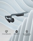 Shokz (AfterShokz) OpenMove - Open-Ear Bluetooth Sport Headphones - Bone Conduction Wireless Earphones - Sweatproof for Running and Workouts, with Sticker Pack (Grey) 🍁 All In One Marketplace Canada