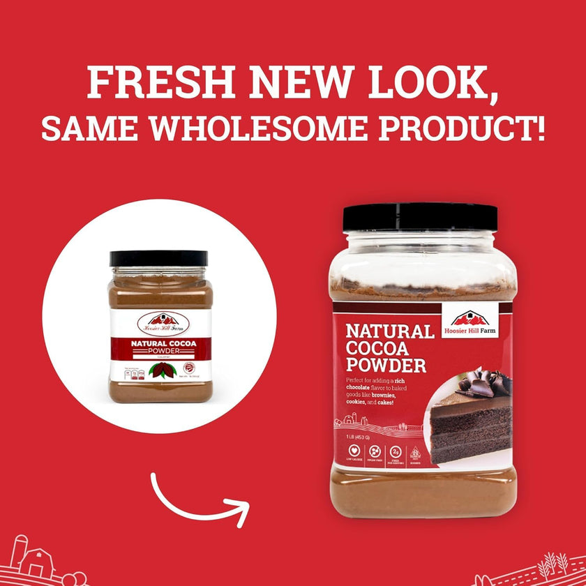 Hoosier Hill Farm Natural Cocoa Powder, 1 lb 🍁 All In One Marketplace Canada