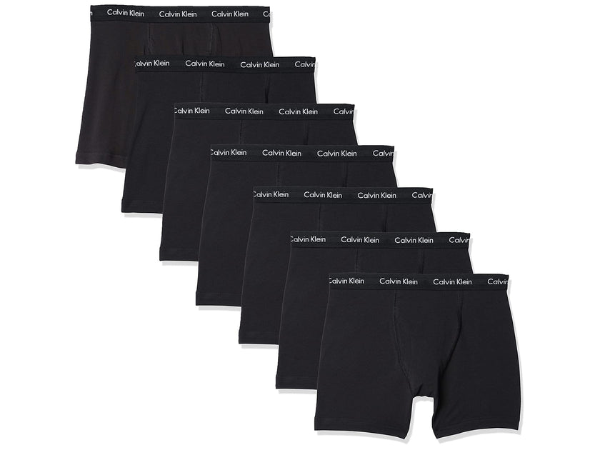 Calvin Klein Men's Cotton Stretch Megapack Boxer Briefs, BLACK, Medium 🍁 All In One Marketplace Canada