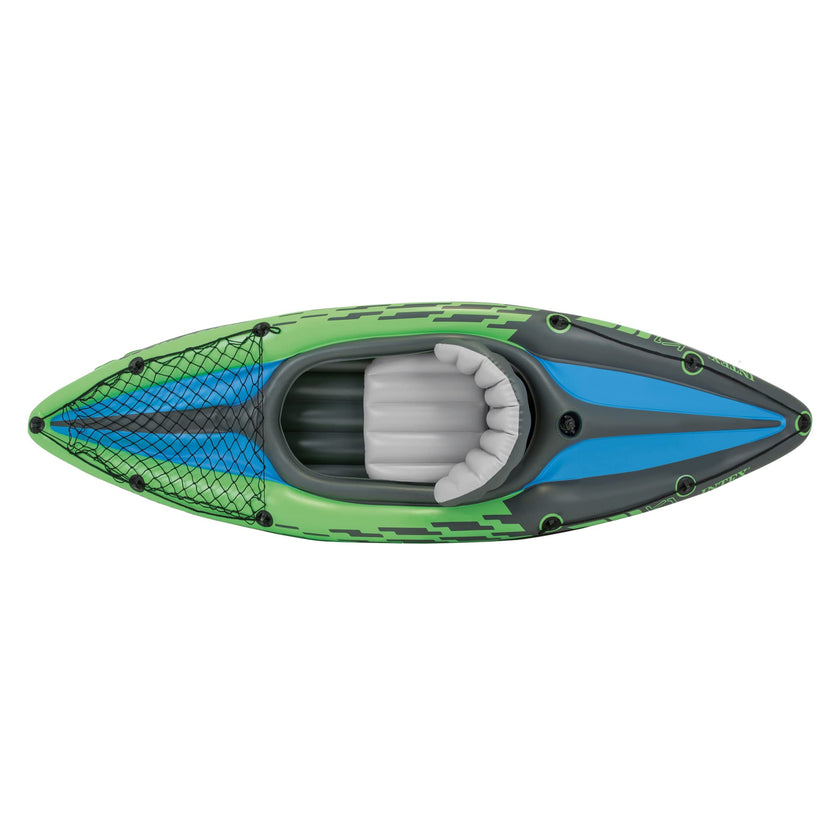 INTEX 68305EP Challenger K1 Inflatable Kayak Set: Includes Deluxe 86in Aluminum Oar and High-Output Pump – Adjustable Seat with Backrest – Removable Skeg – 1-Person – 220lb Weight Capacity 🍁 All In One Marketplace Canada