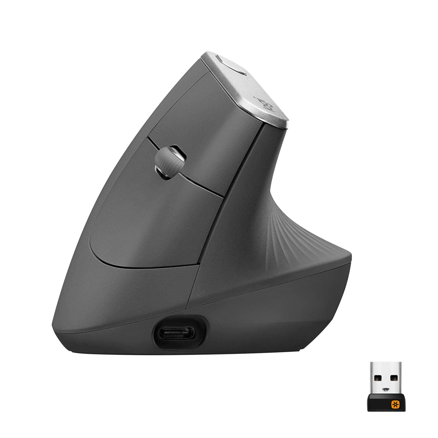Logitech MX Vertical Wireless Mouse – Ergonomic Design Reduces Muscle Strain, Move Content Between 3 Windows and Apple Computers, Rechargeable, Graphite 🍁 All In One Marketplace Canada