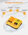 Replacement for Dewalt 20V Max Battery Charger DCB112, Compatible with Dewalt 12V 20V Max Lithium Battery DCB203 DCB204 DCB205 DCB205 DCB120 DCB123 DCB125 DCB127 DCB112 DCB115 DCB118 DCB102 DCB104 🍁 All In One Marketplace Canada