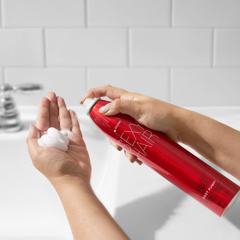SexyHair Big Root Pump Volumizing Spray Mousse, Volume with Medium Hold, Up to 72 Hour Humidity Resistance, 295 ml 🍁 All In One Marketplace Canada