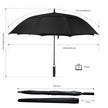 ACEIken Golf Umbrella Windproof Large 62 Inch, Double Canopy Vented, Automatic Open, Extra Large Oversized,Sun Protection Ultra Rain & Wind Resistant Stick Umbrellas, Black 🍁 All In One Marketplace Canada