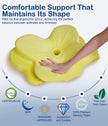 CosBed Cervical Neck Pillow, Ergonomic Memory Foam Pillows for Neck Pain Relief with Breathable Pillowcase, Contour Neck Support Pillow for Side Back Stomach Sleepers White 🍁 All In One Marketplace Canada
