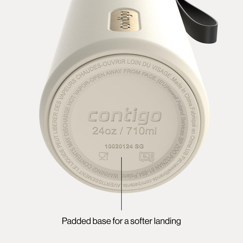 Contigo DualSip 24 oz Water Bottle w/Carry Strap & 2-Way Lid (Drink from Straw or Spout) | Vacuum-Insulated Stainless Steel for Cold Drinks | 100% Leakproof | BPA & Lead-Free | Dishwasher Safe 🍁 All In One Marketplace Canada