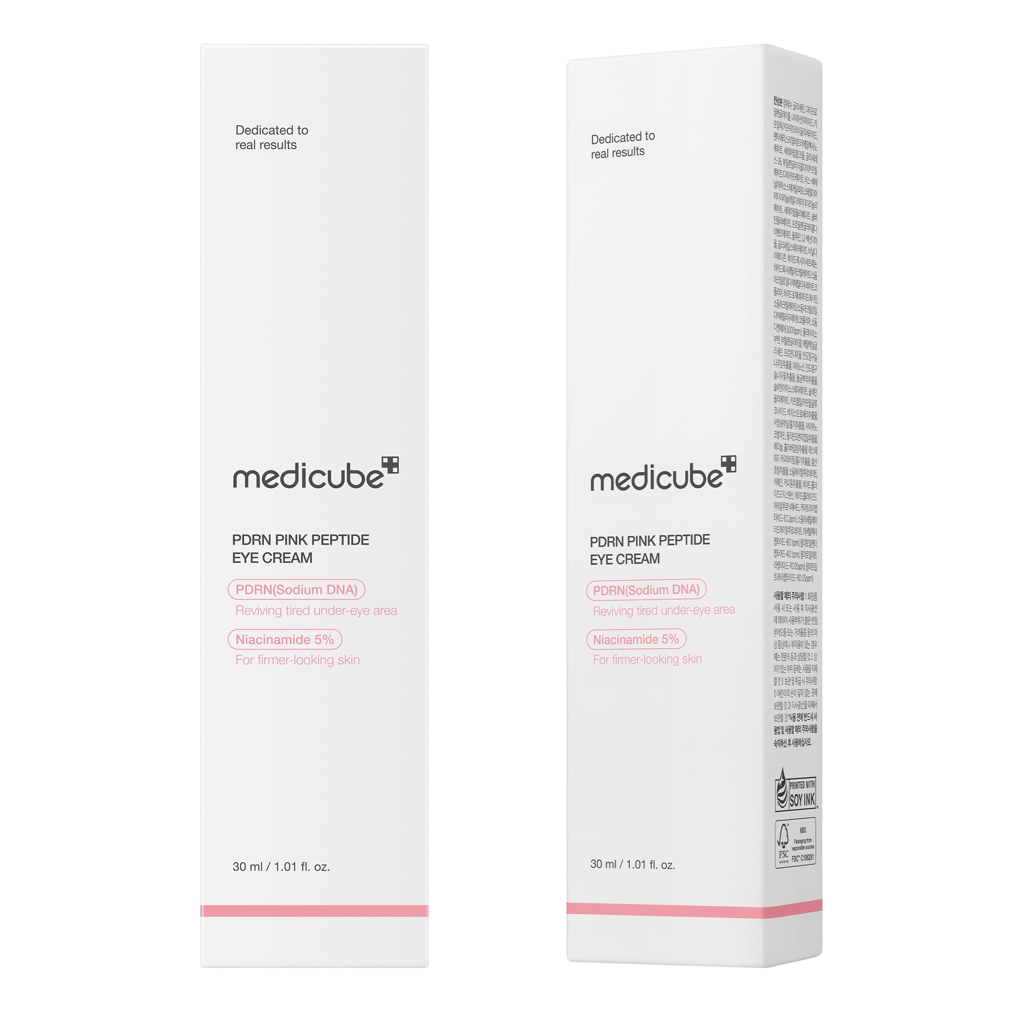 medicube Salmon DNA PDRN Pink Peptide Eye Serum with Niacinamide and 99% Purity Retinol for Fine Lines, Uneven Skin Tone, Korean Skin Care 1.01fl.oz 🍁 All In One Marketplace Canada