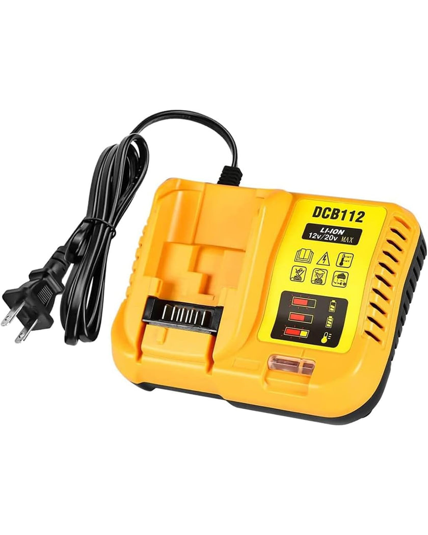 Replacement for Dewalt 20V Max Battery Charger DCB112, Compatible with Dewalt 12V 20V Max Lithium Battery DCB203 DCB204 DCB205 DCB205 DCB120 DCB123 DCB125 DCB127 DCB112 DCB115 DCB118 DCB102 DCB104 🍁 All In One Marketplace Canada