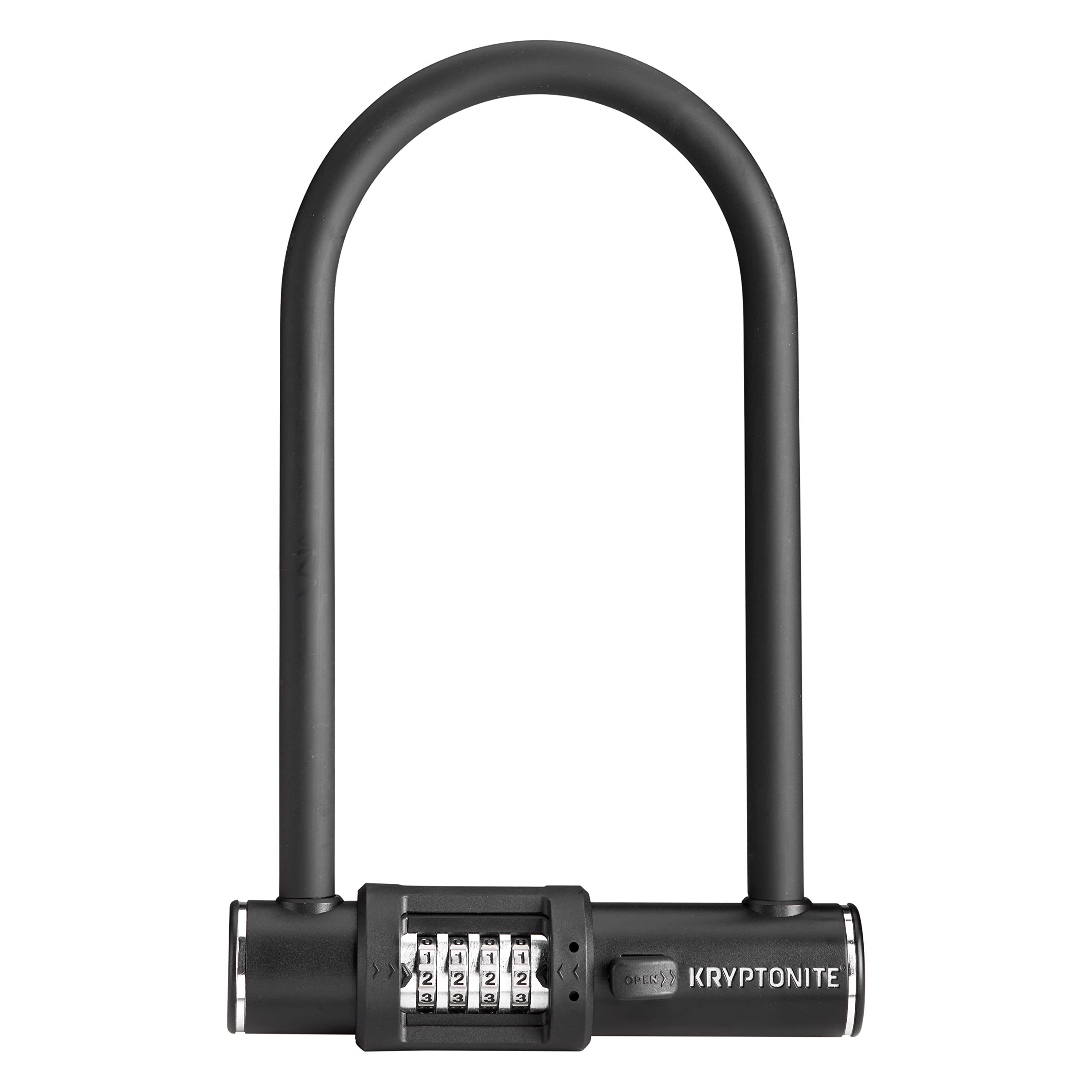 Kryptonite Combo Bike U-Lock Standard, Anti-Theft Security Bicycle Lock, 12mm Steel Shackle, 4-Digit Resettable Combination U Lock for Scooter Road Mountain Bikes 🍁 All In One Marketplace Canada