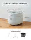 CUCKOO Rice Cooker 6 Cup Uncooked / 12 Cup Cooked, Modern Fuzzy Logic Rice Cooker Small with Delay Timer & Keep Warm Setting, Versatile Food Steamer for Cooking, Non-Stick Inner Pot, White (CR-0675FW) 🍁 All In One Marketplace Canada