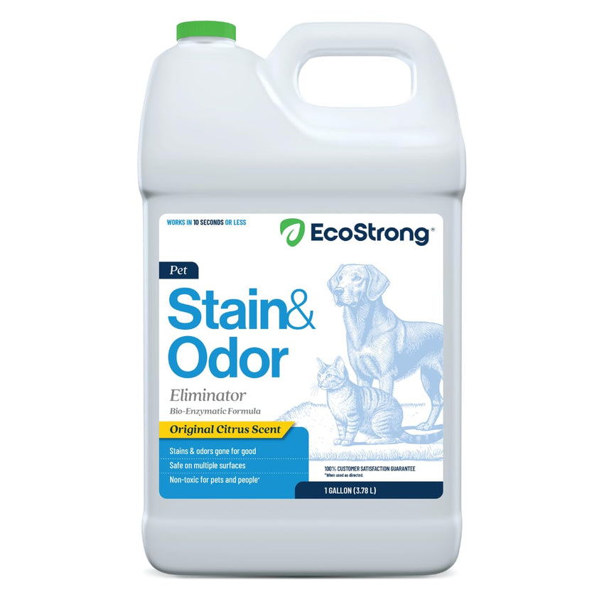 Eco Strong Pet Stain and Odor Remover - Cat Urine Enzyme Cleaner Destroyer, Urine Destroyer for Dogs, Pet Urine Enzyme Cleaner - 128 Oz 🍁 All In One Marketplace Canada