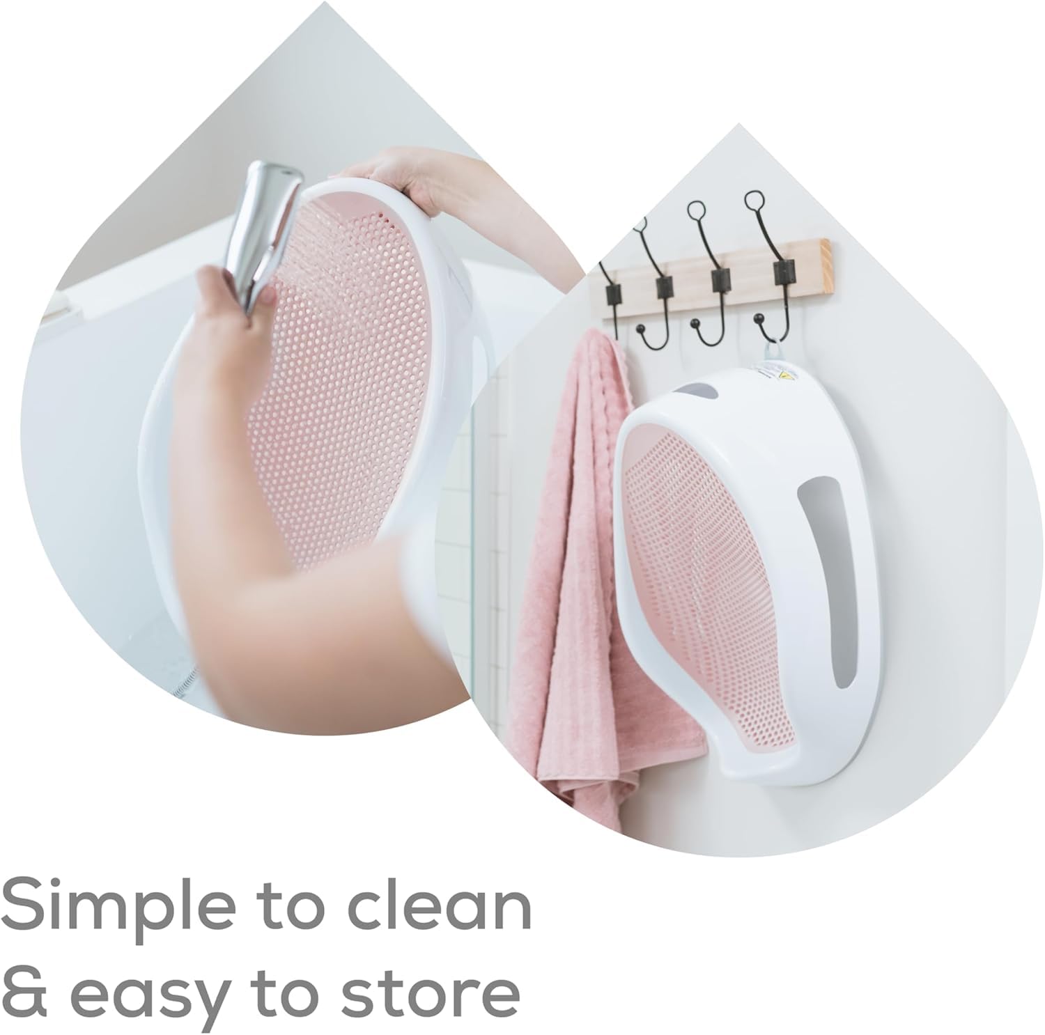Angelcare Baby Bath Support, Pink, Birth to 6 Months, Made in Canada 🍁 All In One Marketplace Canada