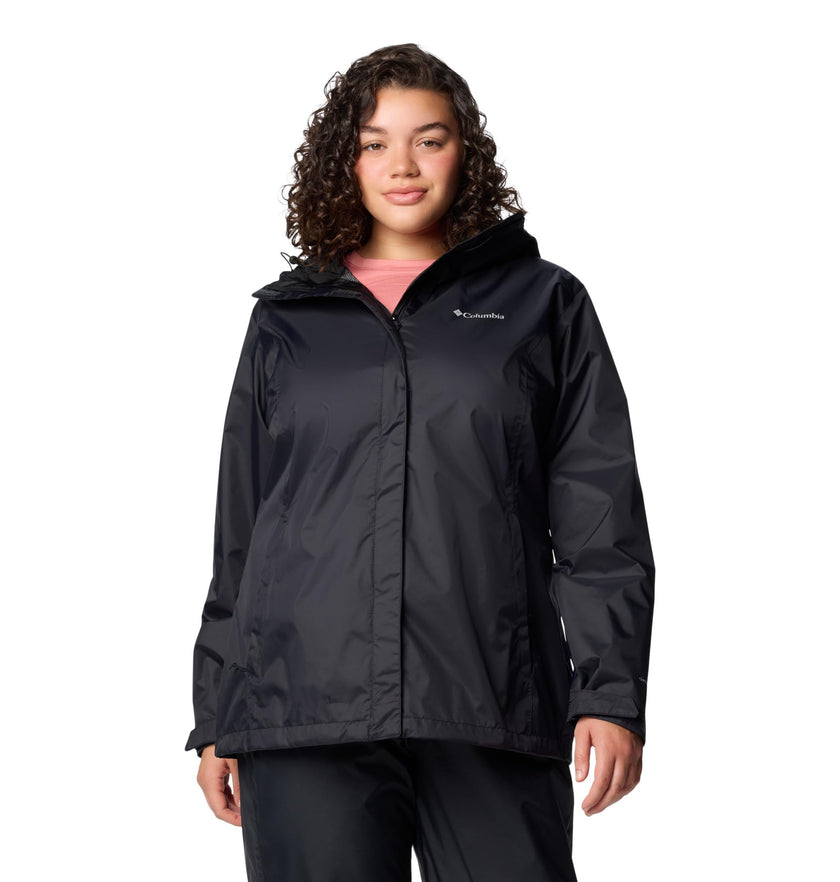 Columbia Womens Arcadia II Waterproof Rain Jacket, Black, Large 🍁 All In One Marketplace Canada