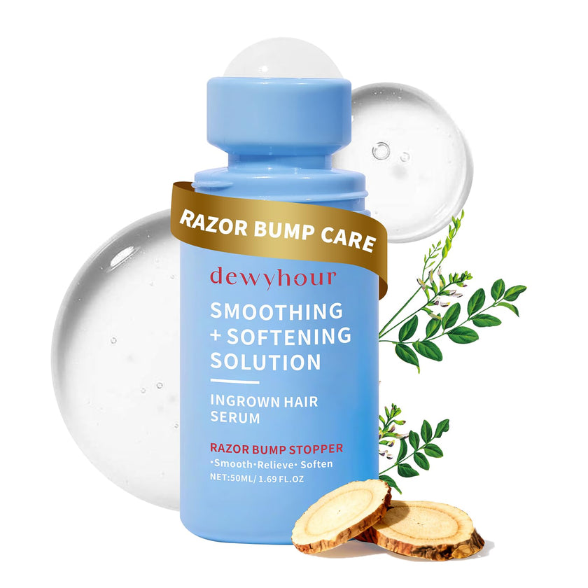 dewyhour Ingrown Hair & After Shave Soothing Serum – Soothes Razor Irritation, Targets Dark Spots, Helps With Razor Bumps for Face, Underarms, Neck & Bikini Area. Korean Skincare Roll-On for Men & Women 🍁 All In One Marketplace Canada