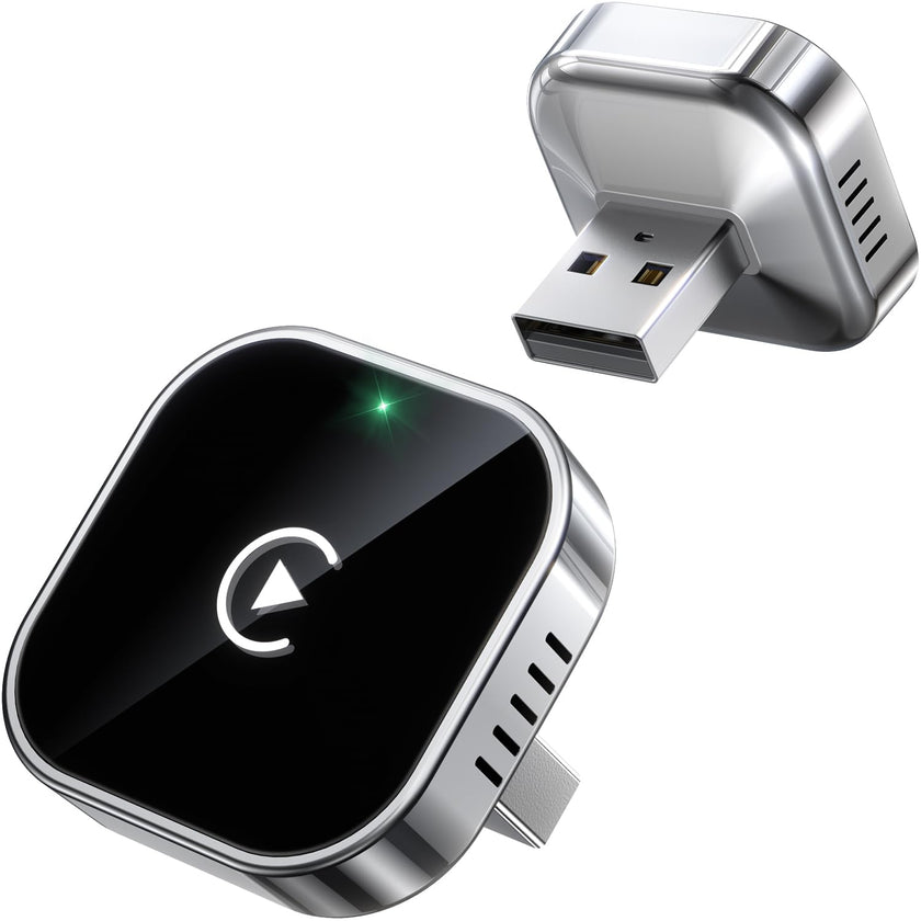 Teeran Wireless CarPlay Adapter for iPhone (2026 Upgraded), Mini Plug & Play for Cars with Factory Wired Apple CarPlay, Fast & Stable Connection, Easy Setup, Wide Vehicle Compatibility USB & USB C 🍁 All In One Marketplace Canada