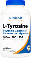 Nutricost L-Tyrosine Supplement (500mg) 180 Capsules - Gluten Free & Non-GMO 🍁 All In One Marketplace Canada
