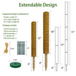Moss Pole Plant Support Monstera - 5 Pack Coco Coir Moss Stick Plants Climber Support Indoor Monstera Stake for Climbing Plants Live House Potted, Vine, Pothos, Philodendron to Grow Upwards 🍁 All In One Marketplace Canada