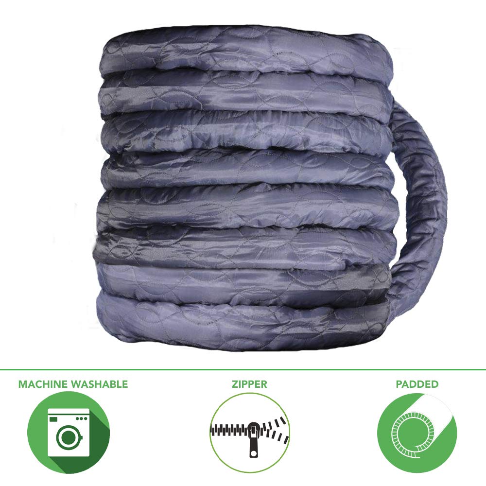 OVO Universal Padded Hose Cover, Fits All 30 to 32 ft Central Vacuum Hose, Machine Washable, Easy to Install with Zipper 🍁 All In One Marketplace Canada