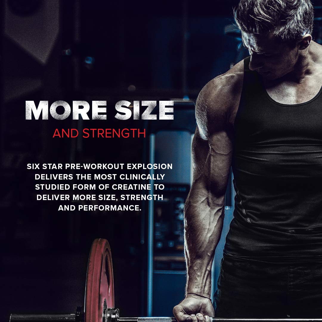 Six Star Pre-Workout Explosion for Men & Women, Blue Raspberry, 30 Servings 🍁 All In One Marketplace Canada