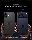 Spigen AluminaCore Tempered Glass Screen Protector [Glas.tR EZ Fit] designed for iPhone 17 Pro | iPhone 17 | iPhone 16 Pro [2 Pack] 9H+ Hardness, Aluminum-Enhanced Durability 🍁 All In One Marketplace Canada