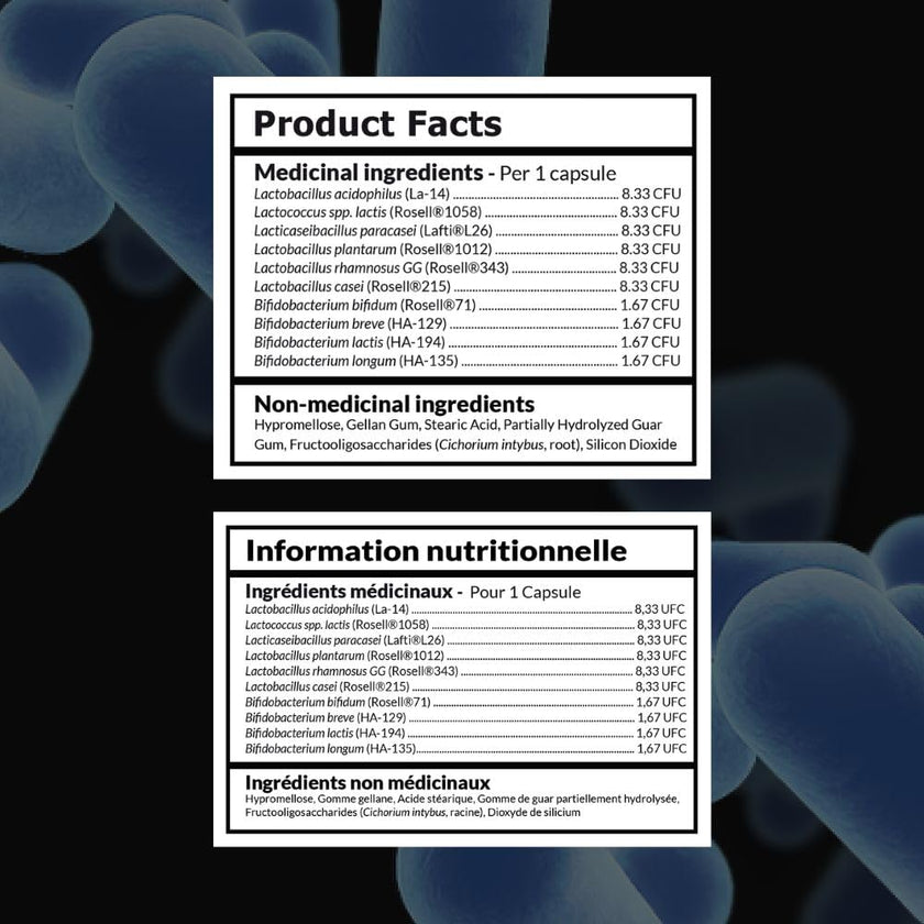 Intelligent Labs 50 Billion CFU Probiotic with Prebiotics - Advanced Gut Health & Immune Support - Acid Resistant, Overfilled for Max Potency - No Refrigeration Needed - 60 Capsules (60-Day Supply) 🍁 All In One Marketplace Canada
