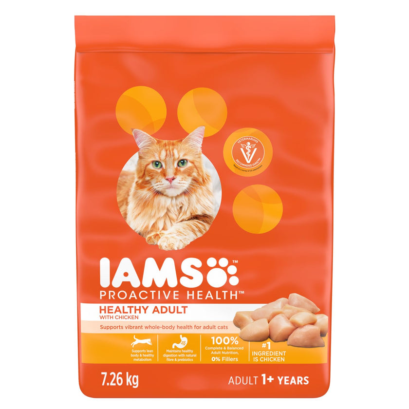 IAMS Proactive Health Healthy Adult Dry Cat Food – Chicken – 7.26KG (16LB) Bag 🍁 All In One Marketplace Canada