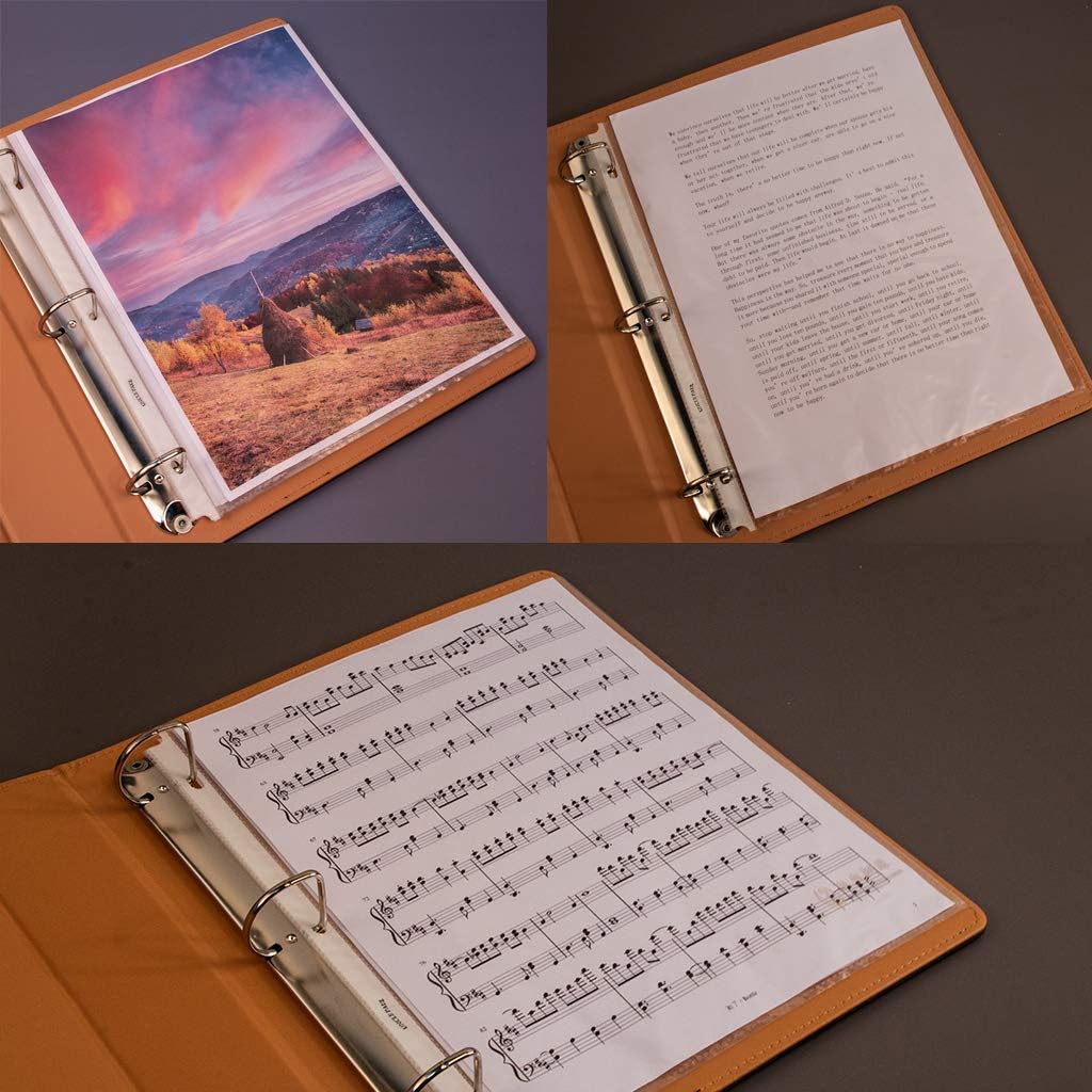 Sheet Protectors - 50 Sheets 4 mils[0.04mm] Strong Extra Heavyweight Clear Top Load 8.5 x 11 Inch Highlight Transparent Acid-Free for 3 Ring Binder OS0150 🍁 All In One Marketplace Canada