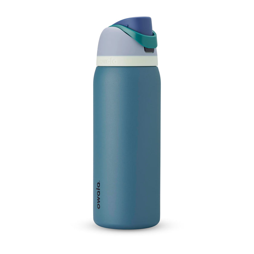 Owala FreeSip Insulated Stainless Steel Water Bottle with Straw, BPA-Free Sports Water Bottle, Great for Travel, 32 Oz, Denim 🍁 All In One Marketplace Canada