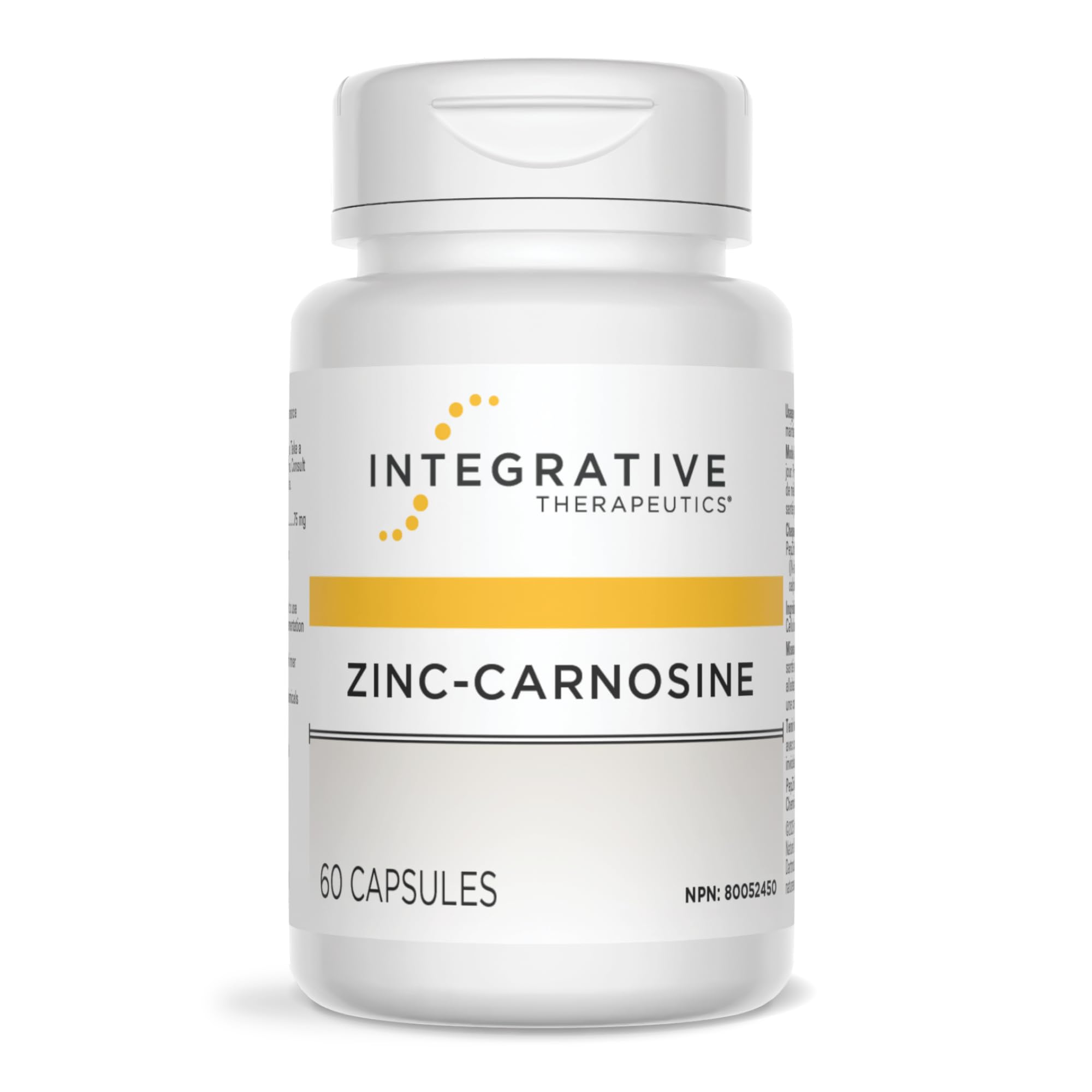 Integrative Therapeutics Zinc Carnosine – Premium Zinc Supplement – 75mg of Zinc Carnosine – Factor in the Maintenance of Good Health - PepZin GI – 60 Capsules 🍁 All In One Marketplace Canada