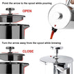 Secura French Press Coffee Maker, 304 Grade Stainless Steel Insulated Coffee Press with 2 Extra Screens, 34oz (1 Litre), Silver 🍁 All In One Marketplace Canada