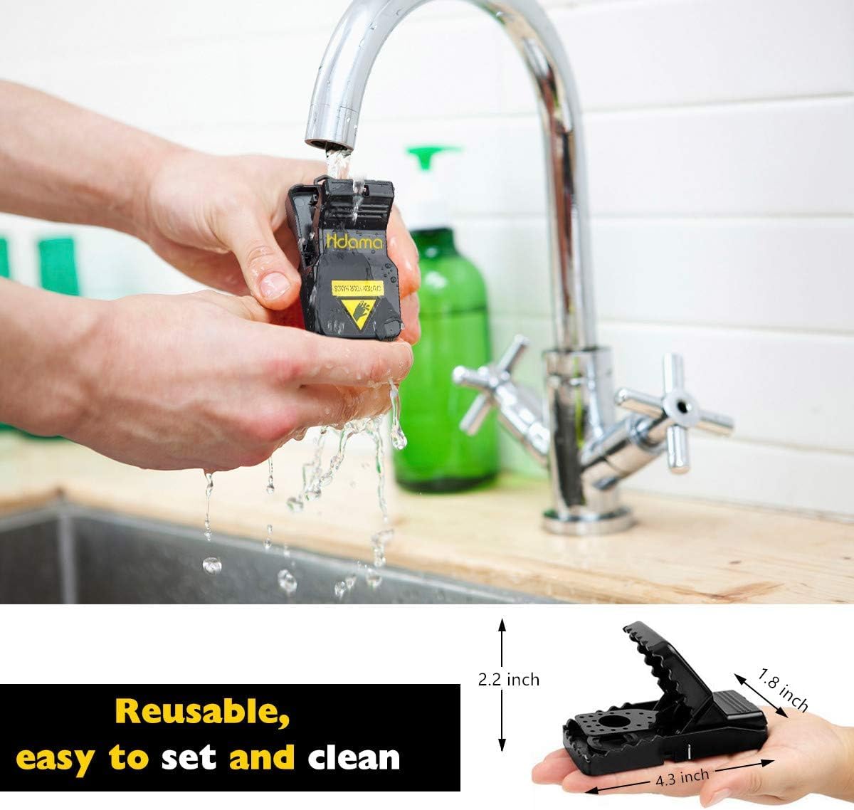 Mouse Trap, Mouse Traps that Work Mice Trap Outdoor Indoor Best Snap Traps for Mouse/Mice Safe and Reusable 6 Pack Quick Kill Mouse Traps 🍁 All In One Marketplace Canada