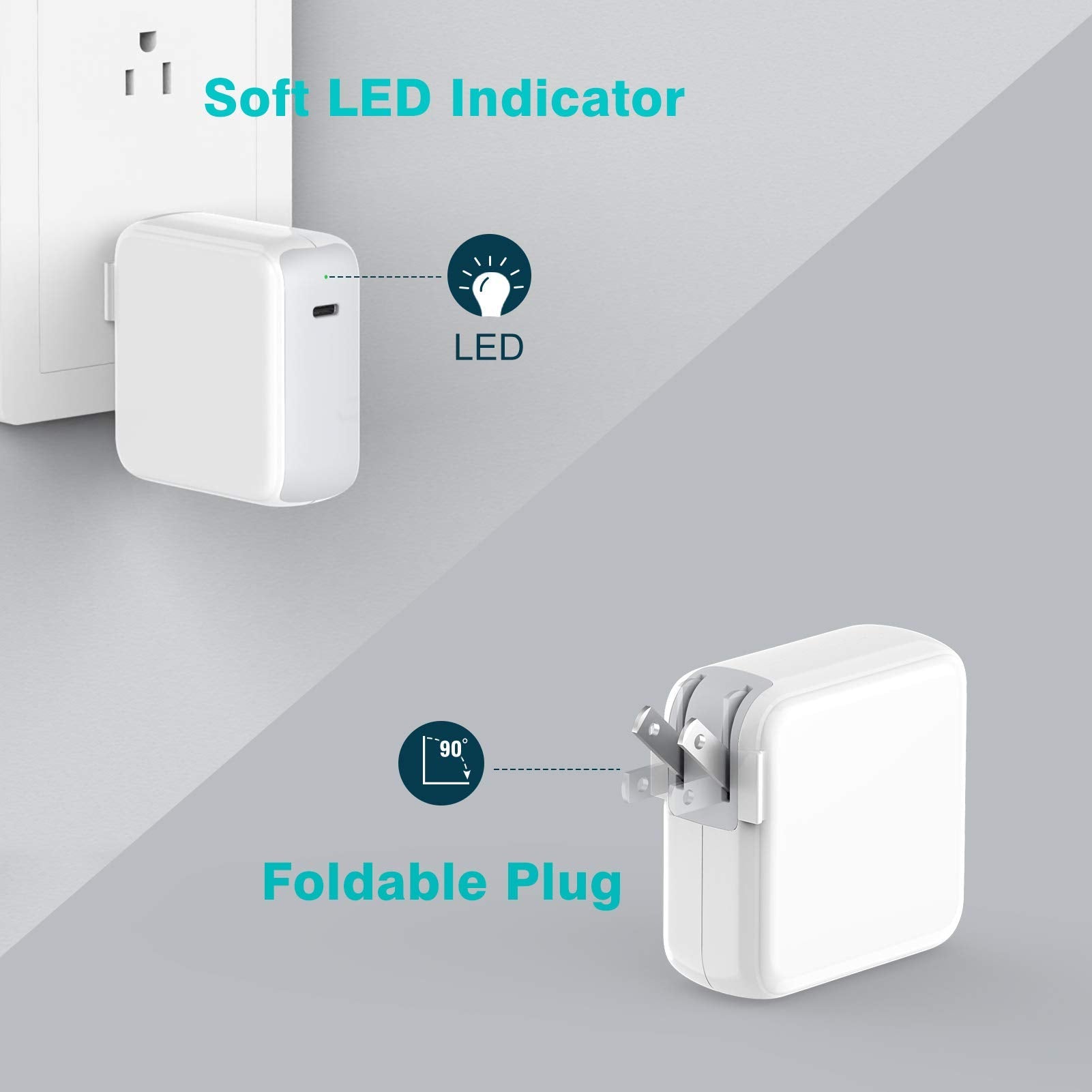 IFEART 70W USB C Charger Compatible with MacBook Air 13/15 inch (2018-2025) and Pro 13/14/15/16 inch (2016-2024), Includes 6.6ft/2M Type C Cable 🍁 All In One Marketplace Canada
