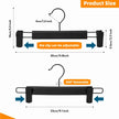Lamitocs Pants Hangers with Clips, Skirt Hangers, 360 ° Swivel Hooks Space Saving Hangers for Pants, Skirts, Clothes, Jeans (10Pack,Black) 🍁 All In One Marketplace Canada