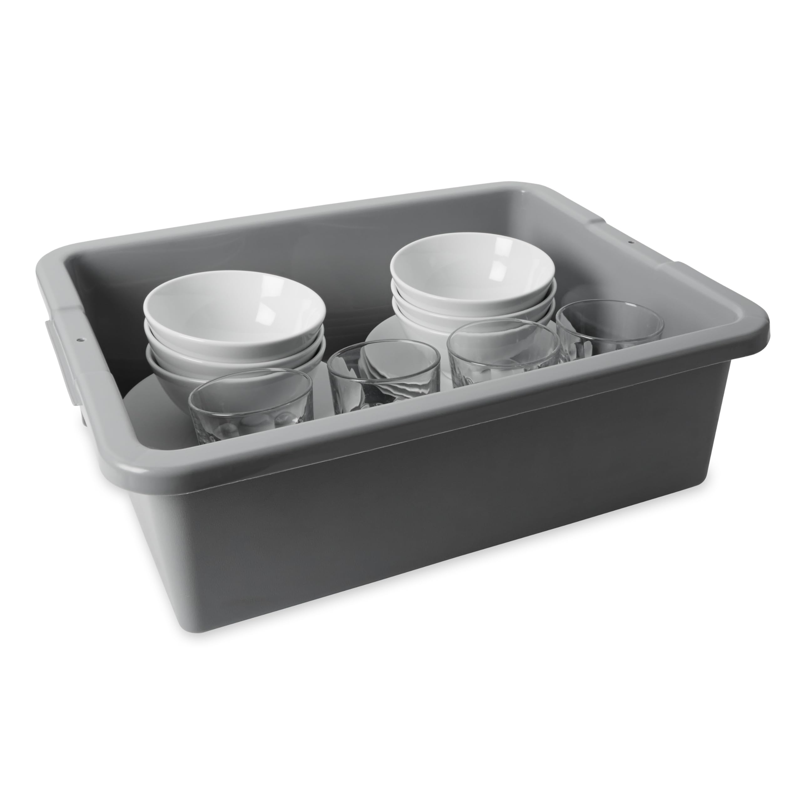 Rubbermaid Commercial Products Standard Bus/Utility Box 7-Gallon Gray Heavy Duty Plastic Restaurant Wash Basin/Dish Washing Tub for Kitchen Organization/Storage 🍁 All In One Marketplace Canada