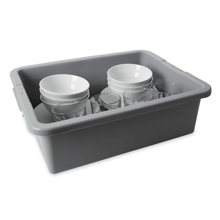 Rubbermaid Commercial Products Standard Bus/Utility Box 7-Gallon Gray Heavy Duty Plastic Restaurant Wash Basin/Dish Washing Tub for Kitchen Organization/Storage 🍁 All In One Marketplace Canada