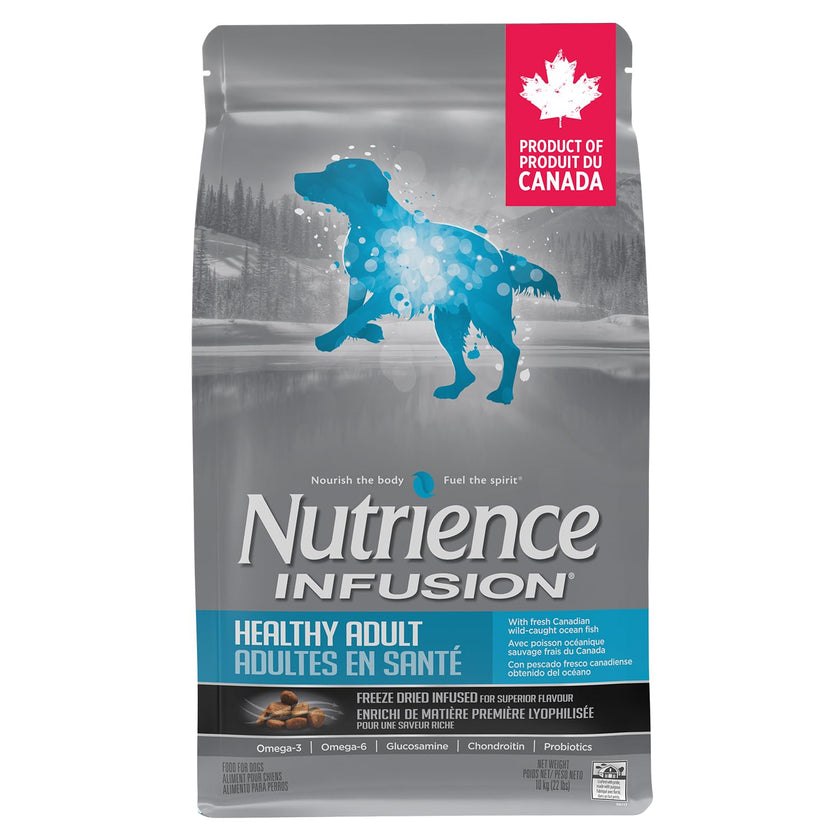 Nutrience Infusion Healthy Adult Dog Food, 10 kg (22 lb), Fresh Canadian Ocean Fish, Dry Dog Food, Nourriture Pour Chien, Manger Pour Chien 🍁 All In One Marketplace Canada