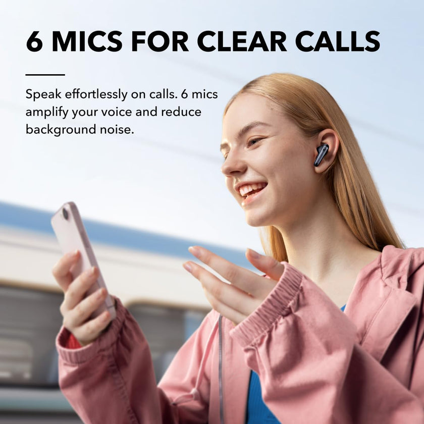soundcore by Anker Liberty 4 NC Wireless Noise Cancelling Earbuds, 98.5% Noise Reduction, Adaptive Noise Cancelling to Ears and Environment, Hi-Res Sound, 50H Battery, Wireless Charging, Bluetooth 5.3 🍁 All In One Marketplace Canada