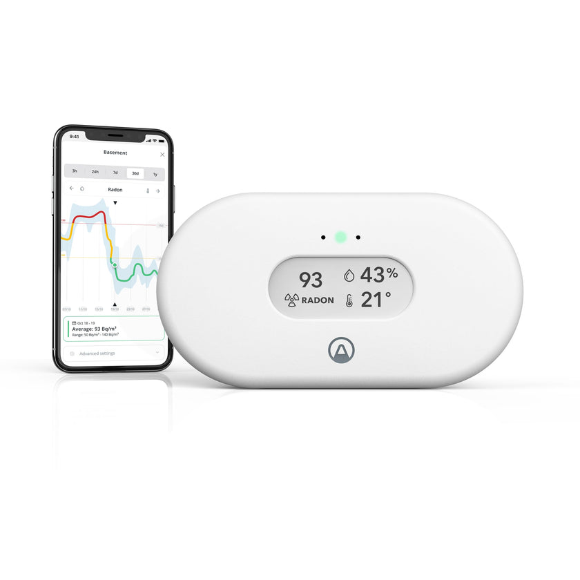 Airthings View Radon 2989 - Radon Monitor (Radon, Humidity, Temp) with WiFi & Calm Tech Display 🍁 All In One Marketplace Canada