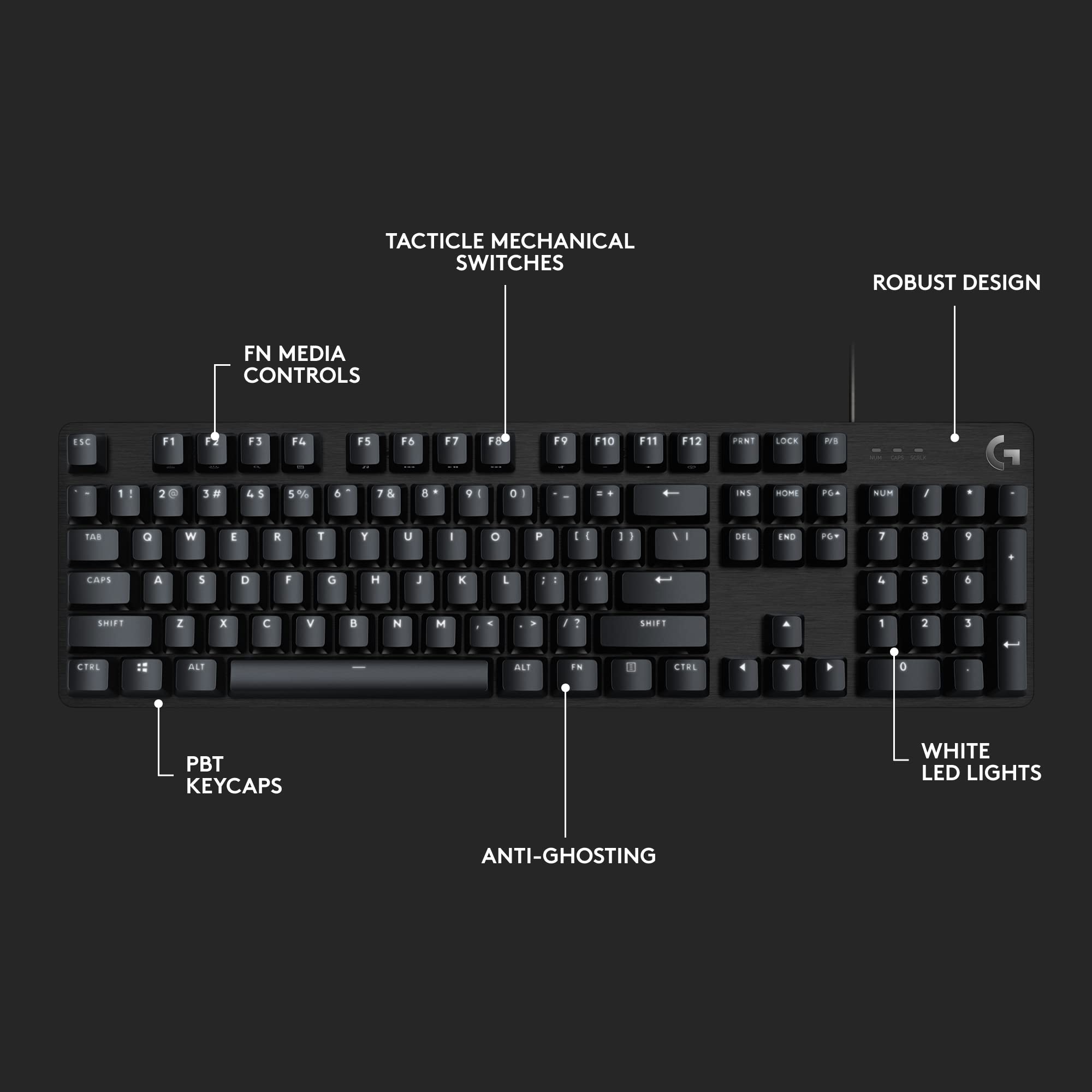 Logitech G413 SE Full-Size Mechanical Gaming Keyboard - Black 🍁 All In One Marketplace Canada
