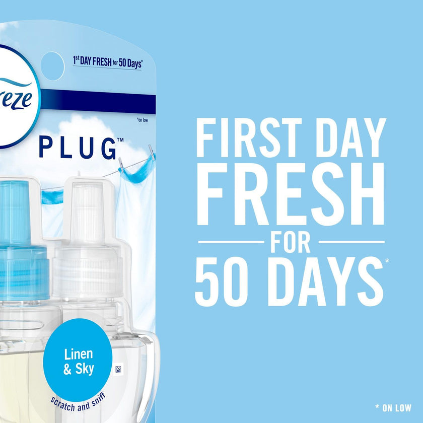 Febreze Plug In Air Freshener, Odor-Fighting Scented Oil Refill, Air Fresheners for Home and Bathroom and Kitchen, Long Lasting for Strong Odors, 104 ml Refills 🍁 All In One Marketplace Canada