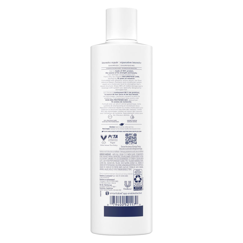Dove Intensive Repair Shampoo & Conditioner for Damaged Hair, with Liquid Bio-Protein Care technology, 355ml (2 Shampoo + 2 Conditioner) 🍁 All In One Marketplace Canada